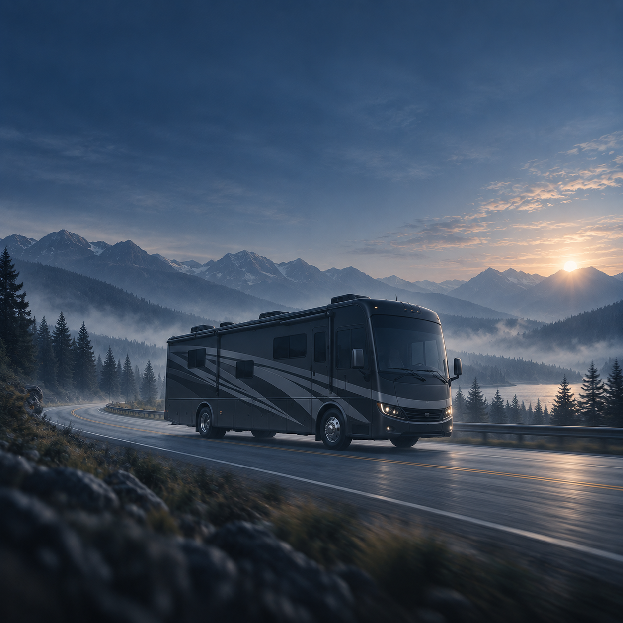 RV on the road